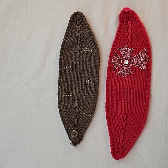 Accessories - 🛍 2 Headband Earwarmer w  Button Closure [Taupe] & [Pink]